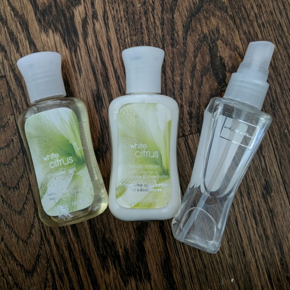 Bath and Body Works White Citrus trio